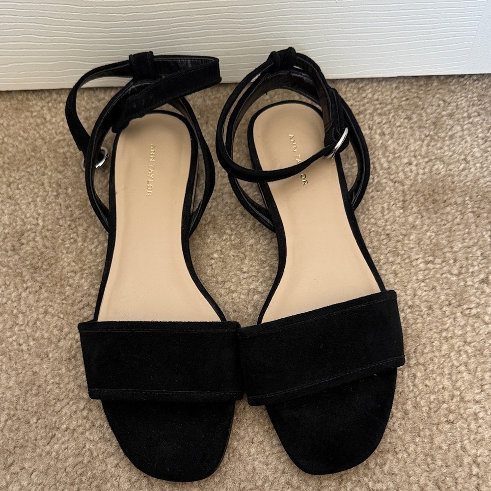 NWOB Ann Taylor Black Sandals